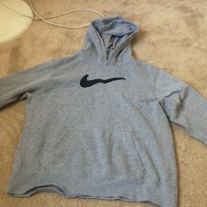 trendy grey nike hoodie